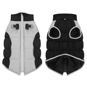 Winter <b>Dogs</b> Jacket Waterproof Fleece Coat with Windproof <b>Harness</b> Solid Pattern Nordic Design for Cold Weather - Product Image 6