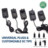 Adaptateur secteur 12V 1A certifié CE FCC, chargeur mural universel AC DC pour caméra CCTV, bande LED, routeur WiFi