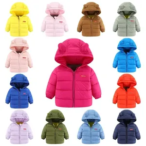 Custom Apparel Winter Children Down Coat Boys Girls Cotton padded Thicken Warm Jackets Toddler Kids Outerwear Child Coats