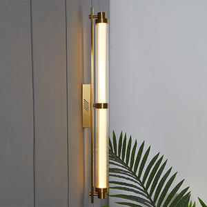 Nordique moderne longue bande verre applique murale postmoderne salon fond décor hôtel Villa <span class=keywords><strong>couloir</strong></span> minimaliste applique murale - Product Image 1