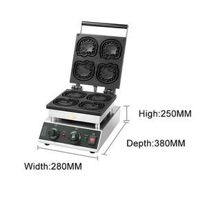 <span class=keywords><strong>Machine</strong></span> à gaufres électrique <span class=keywords><strong>Pro</strong></span> avec bulle de poisson farci en forme de cœur 3 1 Commercial Hong Kong pour sandwichs et petites gaufres - Product Image 4