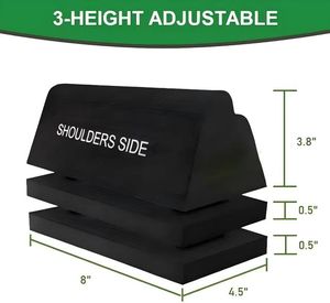 Bloque Ortopédico Firme para Alineación Espinal, Diseño Ajustable en 3 Alturas, Dispositivo de Tracción Cervical, Estirador de Cuello - Product Image 4