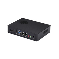 Qotom Q405S Dual Core Smart Dual HD PC de escritorio sin ventilador Mini PC para Windows 7 8/10 OS