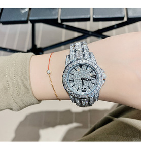 Versatile <b>Diamond</b>-Encased Exquisite Luxury Quartz <b>Watch</b> for Women - Product Image 5