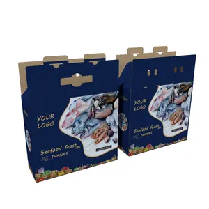 Custom Logo Frozen Food Packaging Corrugated Carton Box Custom Food Paper Boxes