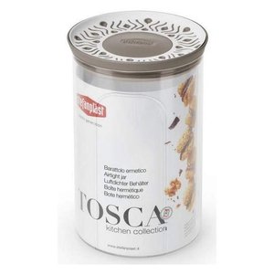 Barattolo <b>plastica</b> (1,2Lt) TOSCA Tortora 55450 - Product Image 1