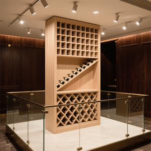 Tùy Chỉnh Bằng Gỗ Rượu Vang Giá Thiết Kế Thông Minh Rượu Vang Hầm Hệ Thống Được Xây Dựng Trong Tủ Rượu Vang Cho Nhà Thương Mại - Product Image 3