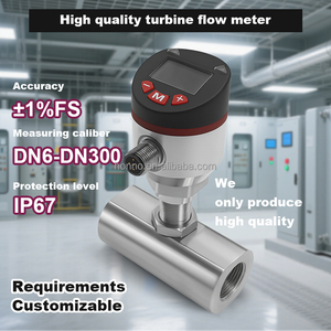 Débitmètre d'eau en acier inoxydable pour l'automatisation industrielle de haute précision, bière |   Débitmètre d'alcool HNF20-A1, ce débitmètre électronique à turbine - Product Image 3