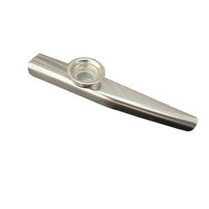 Kazoo en alliage d'aluminium argenté avec membrane diaphragmatique, instruments de <span class=keywords><strong>musique</strong></span> Kazoo - Product Image 4
