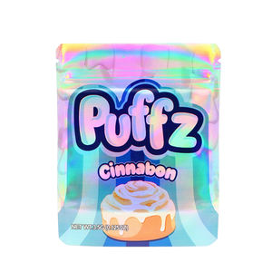 Sacs d'emballage alimentaire en plastique refermables personnalisés avec fermeture éclair, en aluminium, à fond plat, anti-odeur, sacs Mylar 3,5 microns - Product Image 4