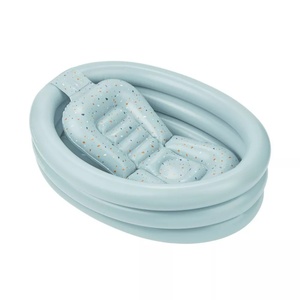 Baignoire gonflable pour bébé, piscine sécurisée et portable, s'adapte à la taille du bébé dès la naissance, insert inclus - Product Image 2