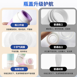 Silicone Travel Bottle 90ml Leak-proof Portable For <b>Toiletries</b> And Skincare - Product Image 3