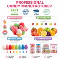 Bonbons gélifiés en forme de cupcake, couleurs vives, saveur fruitée, texture moelleuse, confiserie fantaisie, vente en gros