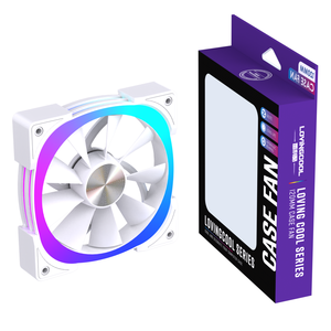 Lovingcool 120mm <span class=keywords><strong>RGB</strong></span> Hochgeschwindigkeits-Computer gehäuse lüfter <span class=keywords><strong>4</strong></span>-poliger <span class=keywords><strong>PWM</strong></span>-Luftkühl ventilator mit mehrfarbigen LED-Leuchten für Desktop-PCs - Product Image 6