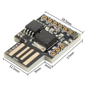 บอร์ดอเนกประสงค์ TINY85สีดำแผงวงจรดิจิทัลสำหรับ <span class=keywords><strong>ATTINY85</strong></span>โมดูลสำหรับผู้เริ่มต้นใช้งานกับ USB I2C IIC - Product Image 3