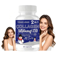 Capsules de collagène blanchissantes OEM Marque Privée Peptides de collagène marin au glutathion et à la vitamine C pour l'éclaircissement de la peau et l'anti-âge