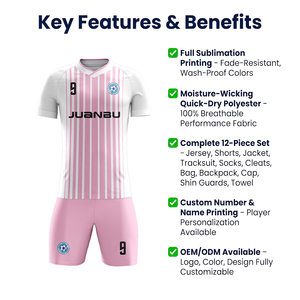 Maillot de football personnalisé style Norvège, sublimation, séchage rapide, maille respirante, vente en gros de maillots de football OEM - Product Image 3