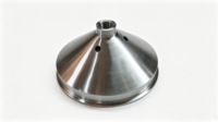 Réducteur conique sanitaire personnalisé 286 mm Tri-Clamp avec trou de 15 mm et filetage BSP de 1 pouce