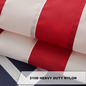 प्रीमियम हम नागरिक ध्वज 3x5फीट आउटडोर, सबसे लंबे समय तक चलने वाले 210 डी नायलॉन-क्वाड्रुपल सिलाई उड़ान समाप्त करता है-अमेरिकी शांति झंडे - Product Image 5