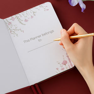 Cuaderno con Símbolos Místicos Rojo A5, Diario con Cubierta Dorada, Papel de 160 g/m², Cinta Doble, Estilo Vintage, Astrología, Ocultismo, Regalo - Product Image 4