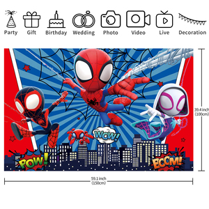 <span class=keywords><strong>Fondo</strong></span> <span class=keywords><strong>de</strong></span> Dibujos Animados <span class=keywords><strong>de</strong></span> Spider-Man, Pancarta <span class=keywords><strong>de</strong></span> Pared <span class=keywords><strong>de</strong></span> Spider-Man, <span class=keywords><strong>Fondo</strong></span> <span class=keywords><strong>para</strong></span> Fiestas <span class=keywords><strong>de</strong></span> Niños, Decoración <span class=keywords><strong>de</strong></span> <span class=keywords><strong>Cumpleaños</strong></span> - Product Image 5