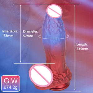 Realistischer Teleskop-Vibrator G-Punkt-Stimulator Beheizter Silikon-Stoßdildo Spielzeug für Frauen Großer Penis-Stil - Product Image 6