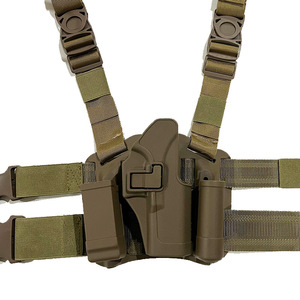 Funda táctica DFG17 verde de extracción rápida, de cintura baja, doble retención, para muslo y cintura, de doble uso, equipo táctico para exteriores - Product Image 2