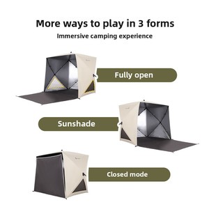 <span class=keywords><strong>2025</strong></span> xách tay không thấm nước Oxford vải pop-up lều cho 3-4 người nhanh chóng thiết lập Push-Pull thiết kế có thể gập lại cho bãi biển cắm trại - Product Image 6