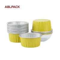 Gobelets jetables en aluminium avec feuille d'or personnalisée pour servir les desserts lors de fêtes de mariage