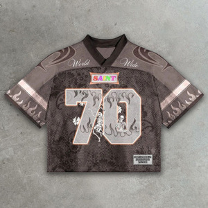 Kaus pria ukuran Eropa musim panas 2025 kaus Jersey bunga lintas batas cetak Digital Hawai Fashion baru lengan pendek ukuran besar - Product Image 5