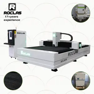 Roclas mesin pemotong laser serat karbon, mesin pemotong laser baja karbon logam cnc 3015 1kw 1500w 2000w 3000w
