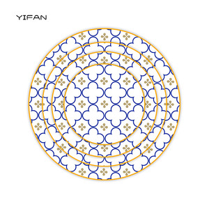 Customizable Bone China Dinner Plate Sets Hand-painted Flower Wholesale Support EDM EOM Ceramic Plates Sets Porcelain <b>Dinnerware</b> - Product Image 3