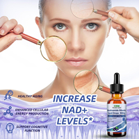 NAD Suppléments NAD Nicotinamide Riboside Resvératrol Quercétine Niacine Collagène Biotine Liquide NAD pour l'Energie Anti-Âge de la Peau