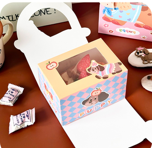 愛らしい子犬のフェイスベーカリーボックス-犬の恋人の誕生日パーティー & ペットをテーマにしたイベントに最適 - Product Image 4