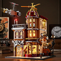 Funwhole Nueva Serie Western: Escena de Calle, Tienda, Taberna Medieval, Modelo de Ensamblaje DIY, Juguete para Niños, Regalo, Sets de Bloques de Construcción