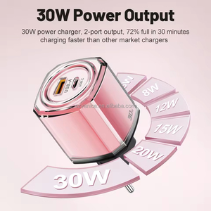 Enchufe de EE. UU. <span class=keywords><strong>30W</strong></span> 2 puertos USB + PD <span class=keywords><strong>Cargador</strong></span> Tipo C <span class=keywords><strong>Cargador</strong></span> Carga rápida para Samsung/Huawei/<span class=keywords><strong>OPPO</strong></span> <span class=keywords><strong>Cargador</strong></span> de teléfono móvil de <span class=keywords><strong>30W</strong></span> <span class=keywords><strong>Cargador</strong></span> DE LA USB-C - Product Image 6