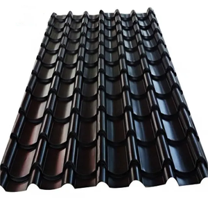 Precio bajo prepintado PPGI hoja de techo de colores tejas de techo recubiertas de chapa galvanizada corrugada - Product Image 6