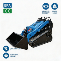 Prêt à être expédié : Chargeuse compacte sur chenilles V2000 75HP Cummins avec commande hydraulique pilotée et attelage multifonctionnel