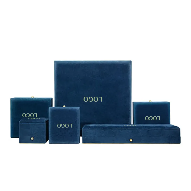 Packaging Jewelry Gift Jewelry Boxes For Pearls Necklace And Luxury Velvet Set Box Earrings Bracelet Jewelry Box