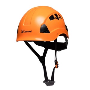 Casco de Seguridad Tipo V Camnal Naranja con Suspensión de 6 Puntos para Escalada y Rescate - Product Image 1