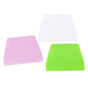 13*9cm Baking Tools Plastic PP Dough Scraper Cake Scraper Cream Scraper Cutter