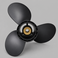 58100-93723-019 PROPELLER ALUMINIUM HITAM 9 1/4X9 untuk SUZUKI DT9.9 DT15 DF8 DF9.9 DF15 MOTOR TEMPEL 2/4 TAK UNTUK PERAHU