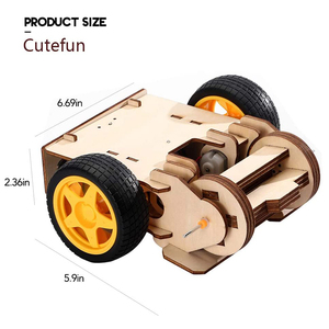 2.4G 6CH RC jouet <span class=keywords><strong>Battle</strong></span> boots télécommandé jouet STEM Building 3D Puzzle en bois moteur électrique Kit scientifique - Product Image 5