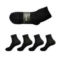 Fiable marque italienne approvisionnement direct respirant décontracté couleur noire Style régulier épaisseur épaisse chaussettes pour hommes pour l'été