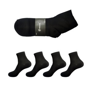 Chaussettes pour hommes d'épaisseur mince de style régulier de couleur noire d'approvisionnement direct de marque italienne fiable pour l'été