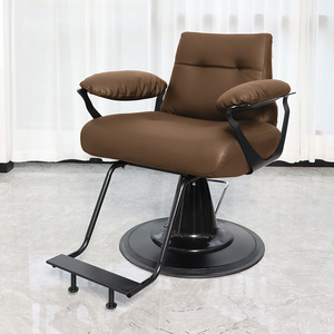 เก้าอี้จัดแต่งทรงผม โครงเหล็กสีดำทั้งตัว รับน้ำหนักได้ 200 กก. เก้าอี้ร้านทำผม ขายดี สไตล์ยุโรปย้อนยุคสมัยใหม่ สำหรับร้านเสริมสวย - Product Image 5