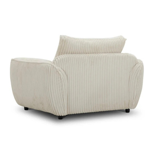 Sillón Moderno para Sala de Estar, Sillón de <span class=keywords><strong>Pana</strong></span> Crema, Sillón de Descanso. - Product Image 5