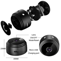 Fuers — Mini caméra de Surveillance A9 ip WIFI HD 1080P, dispositif de sécurité domestique sans fil, avec enregistreur vocal et vision nocturne