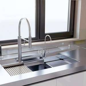 Armoires de <span class=keywords><strong>cuisine</strong></span> personnalisées en acier inoxydable 304 pour une conception de <span class=keywords><strong>cuisine</strong></span> <span class=keywords><strong>linéaire</strong></span>, style industriel, ensemble complet - Product Image 6