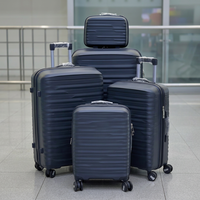 Nouvel ensemble de bagages rigides de voyage 5 pièces, légers, étanches, avec roues silencieuses, écologiques et multifonctions